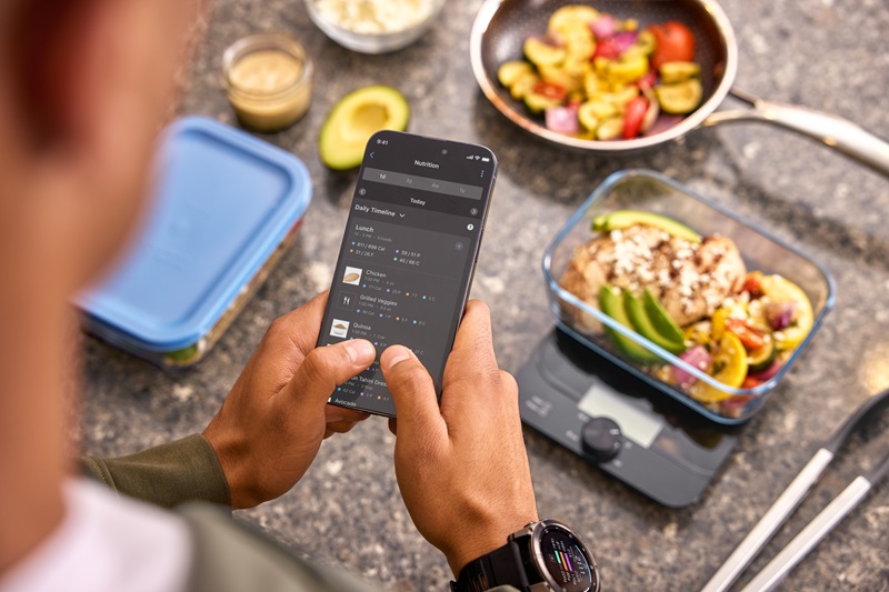 Garmin-voedingsiname-tracken