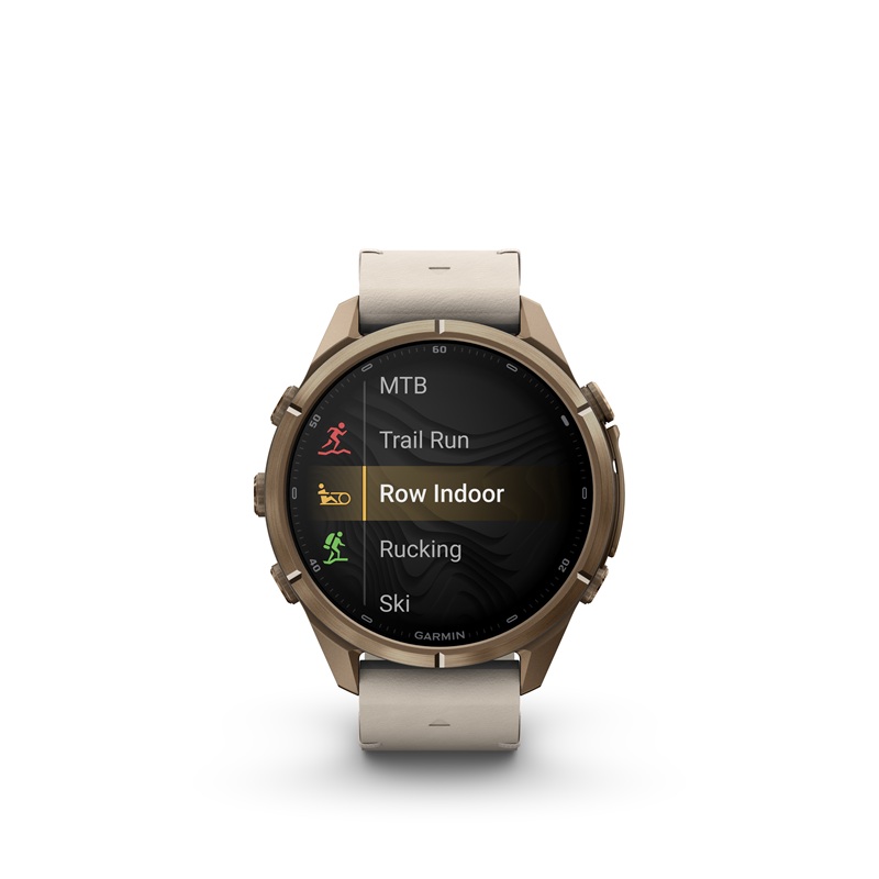Fenix9Pro_HR_43mm_Flaxen-Leather-indoor-roeien